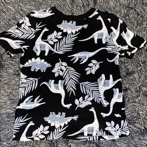 Old Navy 5T Dino print short sleeved shirt